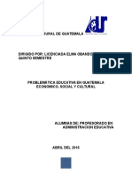 Problemática Educativa Universidad Rural de Guatemala