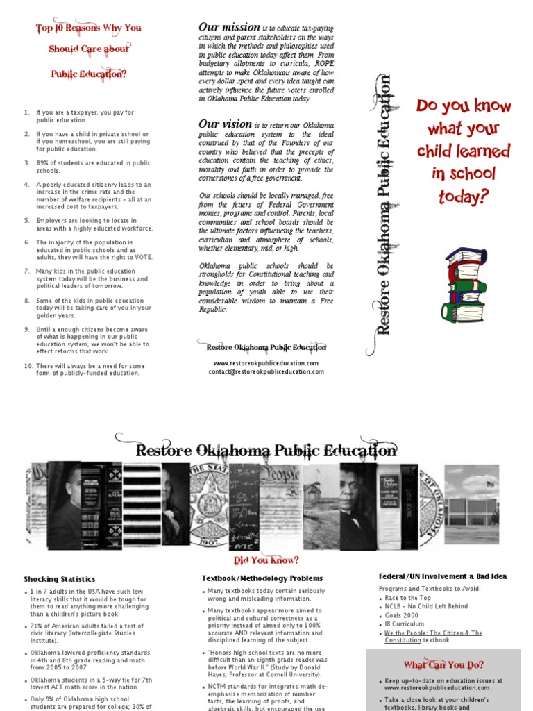 ROPE Brochure | PDF | No Child Left Behind Act | State School