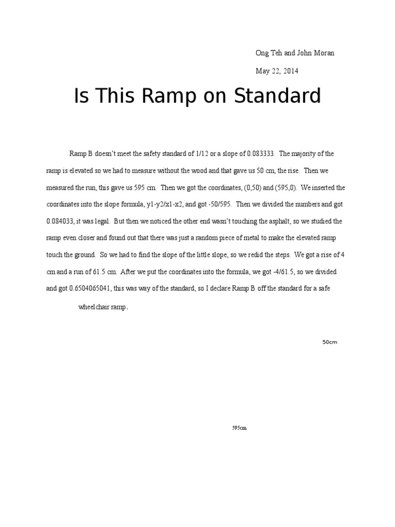 Ramp B Safety Standard Analysis | PDF | Language Arts & Discipline ...