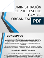  Proceso de Cambio Organizacional