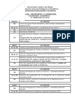 Calendario Académico PRF 1° Sem 2016