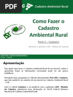 eBook Como Fazer o Cadastro Ambiental Rural Parte 2 Cadastro