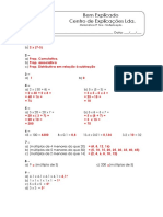 1.3 - Multiplicação e Divisão. Propriedades - Ficha de Trabalho (1) - Soluções PDF