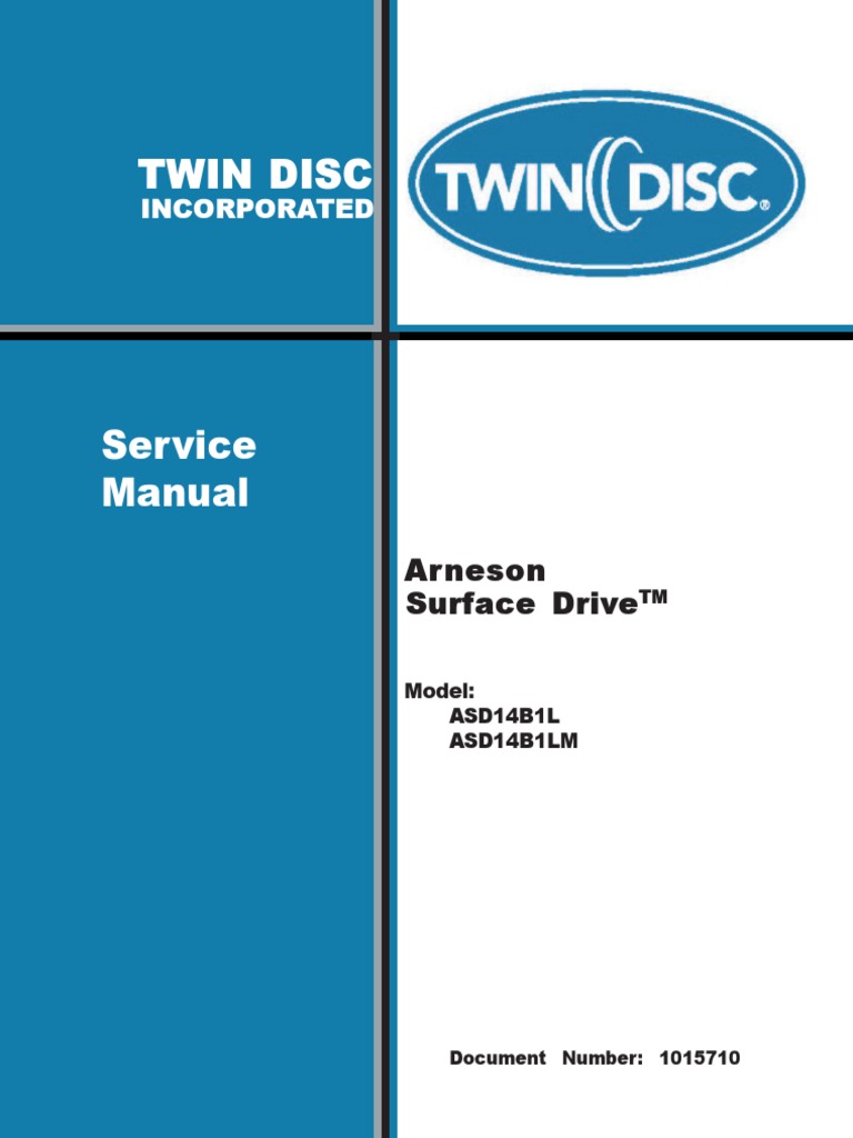 ASD 14 Service & Installation Manual | PDF | Propeller | Bearing ...