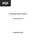 Download Gc Agarwal Physics eBook by SubhojyotiDas SN307464637 doc pdf