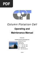 Download Column Flotation Cell Operating and Maintenance Manual - Canadian Process Technologies Inc 2002 by Marcelo Nieto SN307464762 doc pdf