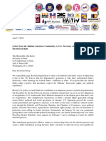 Letter From Haitian American Community To Kerry On Elections in Haiti