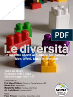 Le diversità. Convegno, 8 maggio, Udine