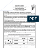 Provas de Matemática, Geografia, História e Inglês - Modelo F