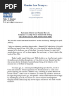 Murk Family Statement