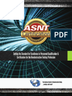 ASNT Certification Brochure