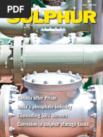 Sulphur Magazine_Mar-Apr 2013_Preventing Corrosion in Sulphur Storage Tanks