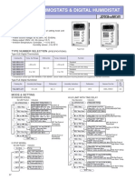 Digital thermostats & humidistats guide