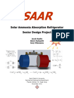 Solar Ammonia Absorbtion Refrigerator