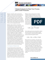 TDLAS Based Analyzers For Real-Time Process Control in Ethylene Oxide Production (F-0438)