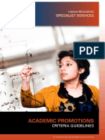 Academic Promotion Guidelines