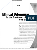 Ethical Dilemmas in the Treatment of Children With Disabilities