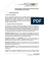 Reglas de Grupo de Investigación