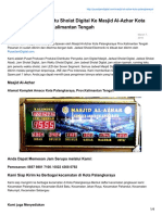 Pengiriman Jam Waktu Sholat Digital Ke Masjid Al-Azhar Kota Palangkaraya Prov - Kalimantan Tengah PDF