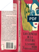 Las Ciencias de La Cultura, E. Cassirer