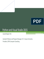 CC25, Python and Visual Studio 2015