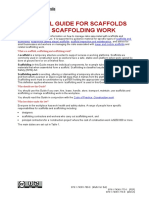 Scaffolds Scaffolding Work General Guide