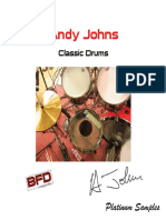 Andy Johns Classic Drums Manual
