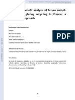 A Cost and Benefit Analysis of Future End of Life Vehicle Glazing Recycling in France A
