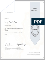 Coursera Tableau Certificate