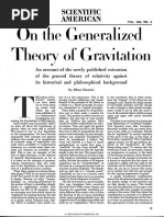 Einstein 1950 Generalized Theory of Relativity Sci Am