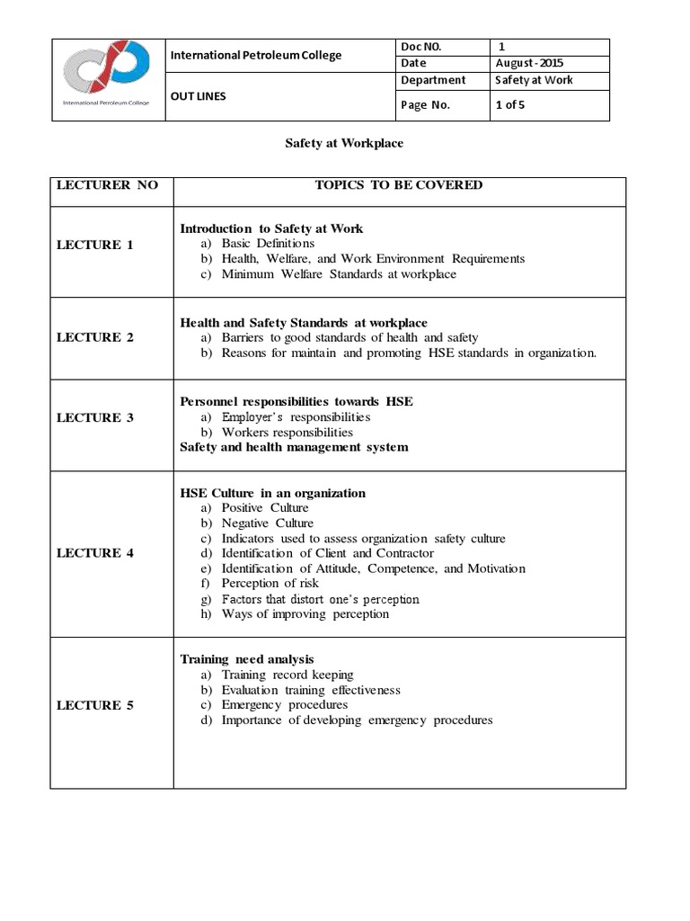 safety-course-outlines-pdf-first-aid-occupational-safety-and-health