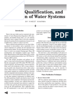 Design, Qualification, And Validation of Water Systems_0