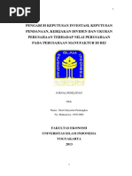 Download keputusan investasi keputusan pendanaan kebijakan deviden dan ukuran perusahaan terhadap nilai perusahaan  by hestikinoya SN307529649 doc pdf