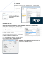 Statistics With Excel