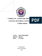 CYBER LAW , COMPUTER CRIME ACT AND COUNCIL OF EUROPA CONVENTION ON CYBER CRIME.pdf