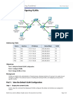 3.2.1.7 Packet Tracer - Configuring VLANs Instructions
