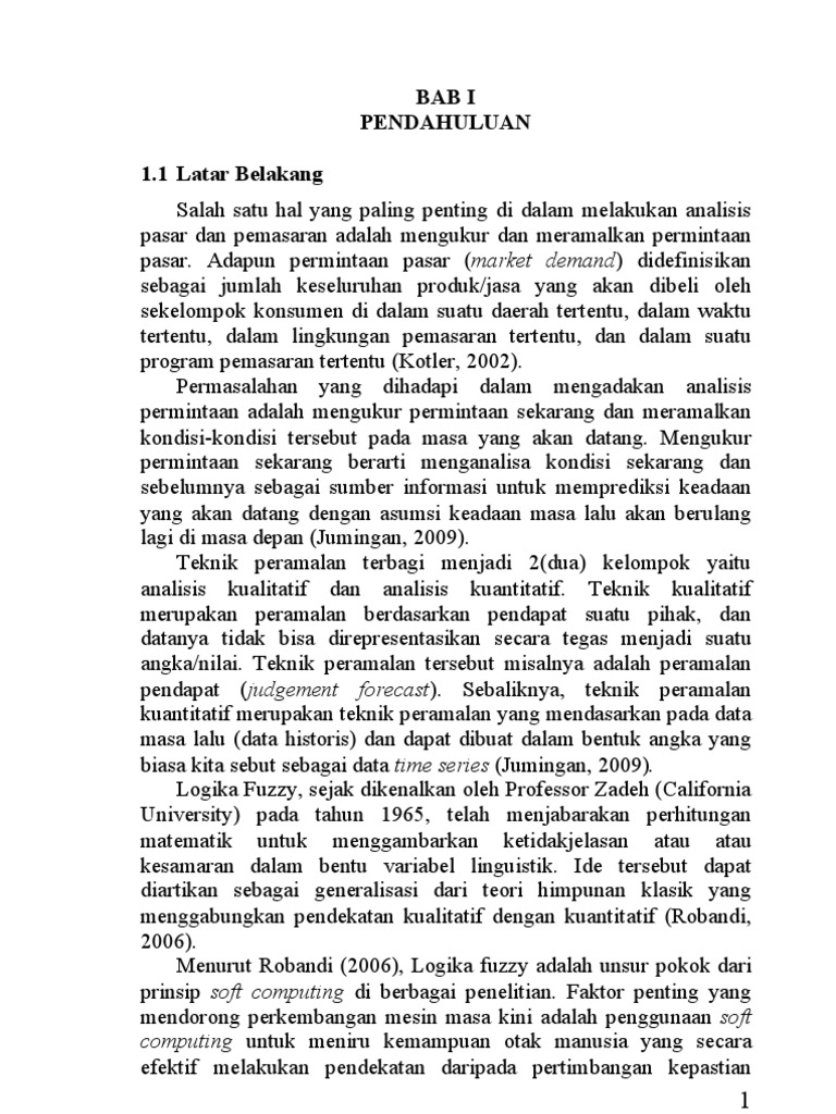 Fuzzy Time Series untuk Peramalan Data | PDF