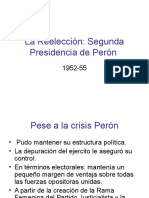 La Reelección Segunda Presidencia de Peron