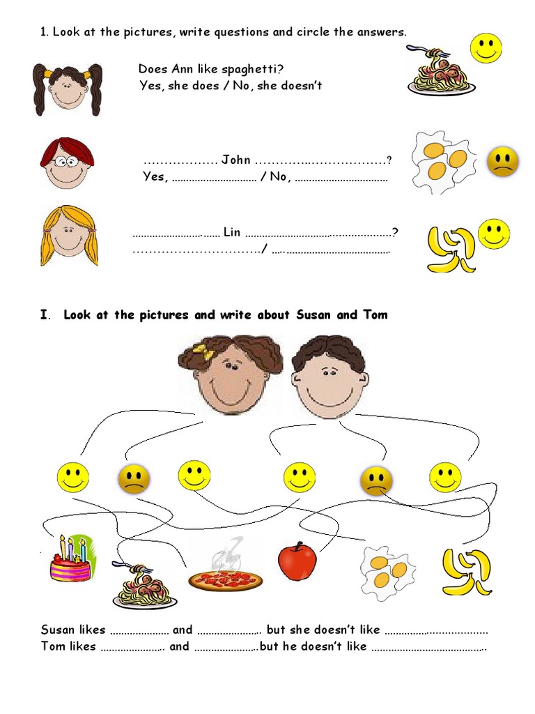 Picture-Based Question and Answer Exercise | PDF
