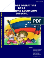 Unidades Operativas de La Modalidad de Educacion Especial