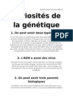 Curiosités de La Génétique