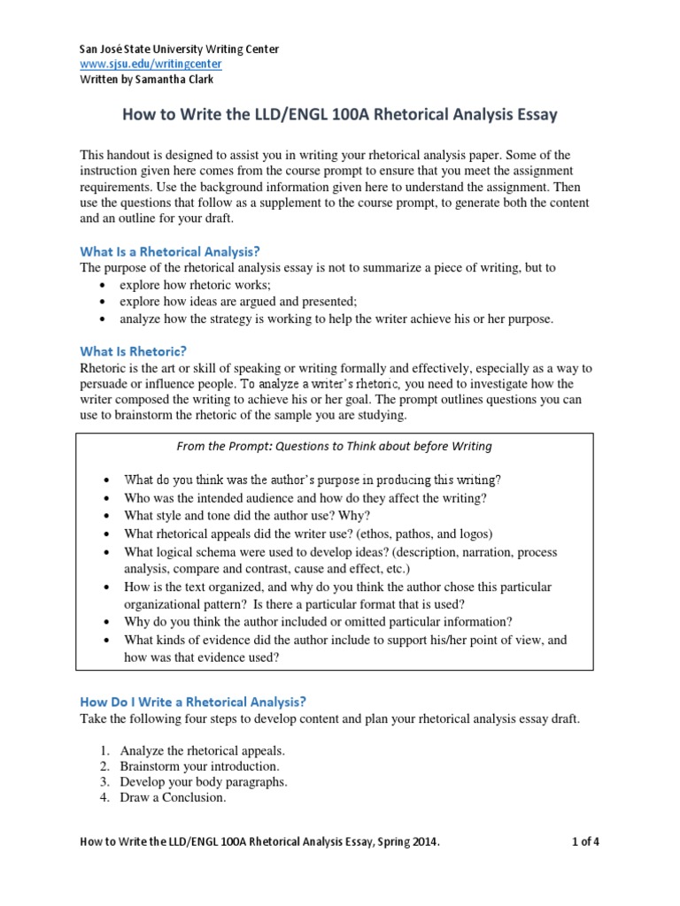 Rhetorical Analysis Of A Public Document Assignment  spg-pack.com