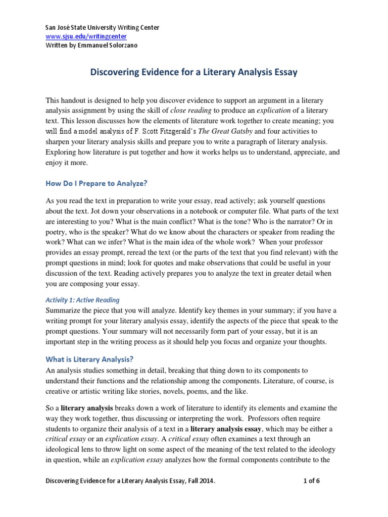 The great gatsby essay examples picture