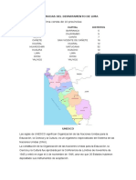 Provincias Del Departamento de Lima-unesco