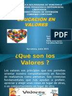 Presentación de Educación en Valores - Belkis Yánez.