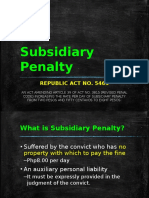 Subsidiary Penalty