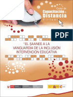 El SAANEE a La Vanguardia de La Inclusion - Intervencion Educativa