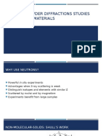 Neutron Powder Diffractions Studies of Magnetic Materials