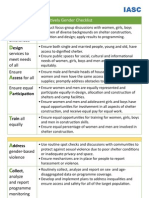 IASC Gender Shelter-Checklist