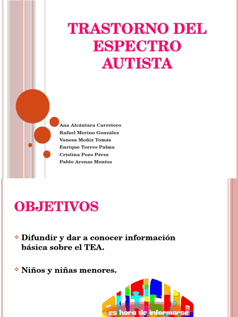 Trastorno Del Espectro Autista Power | PDF | Autismo | Discapacidad ...